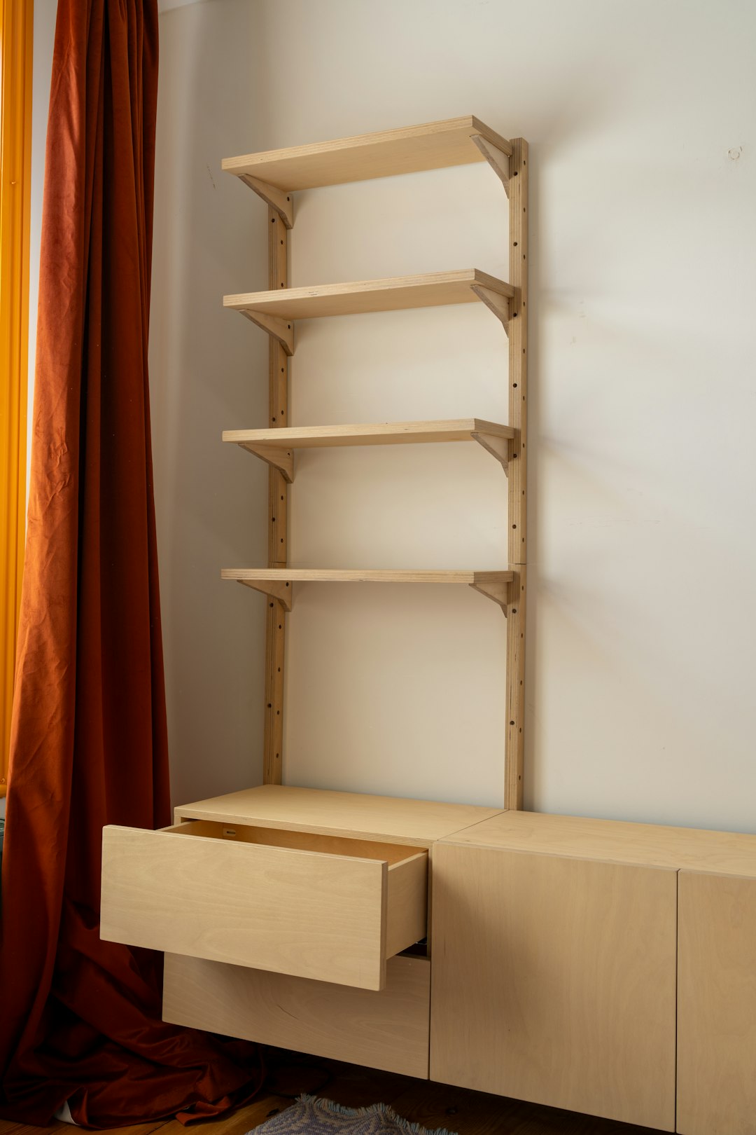 Bedroom Ladder Shelf