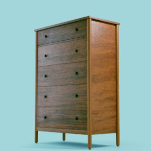 Curved Walnut Chest