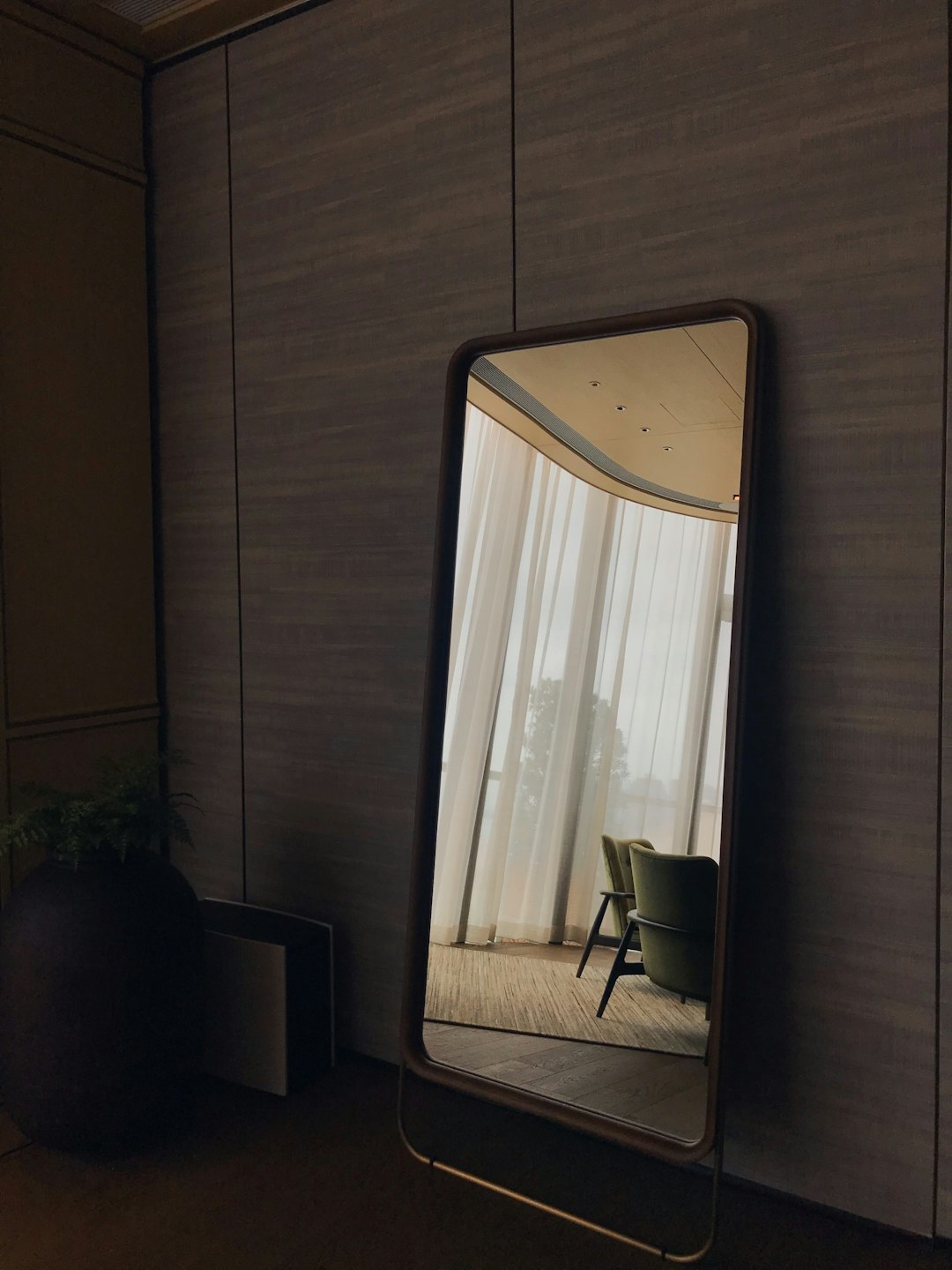 Full-Length Wood Mirror
