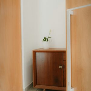 Rattan-Door Cupboard