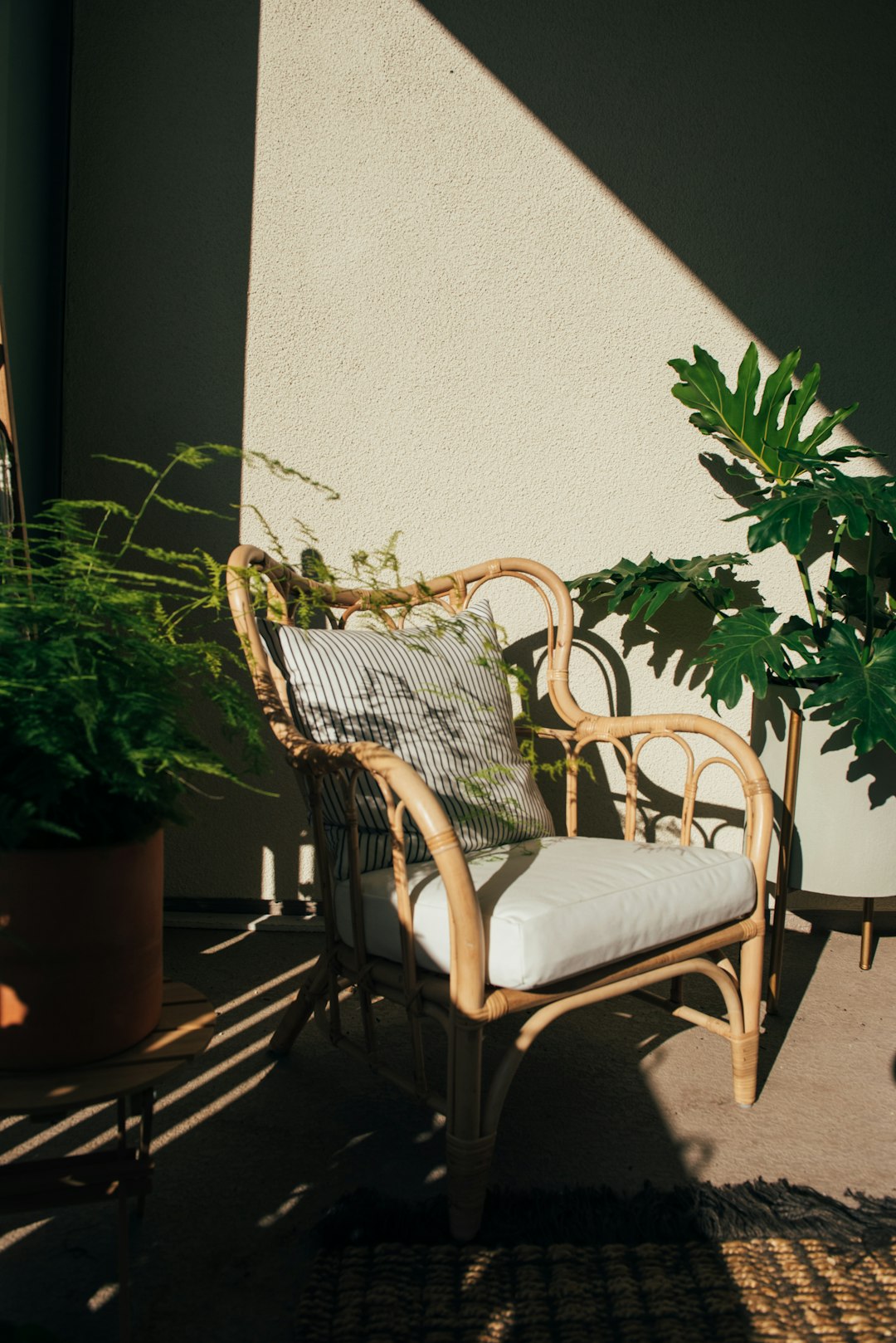 Teak Outdoor Bench — detail