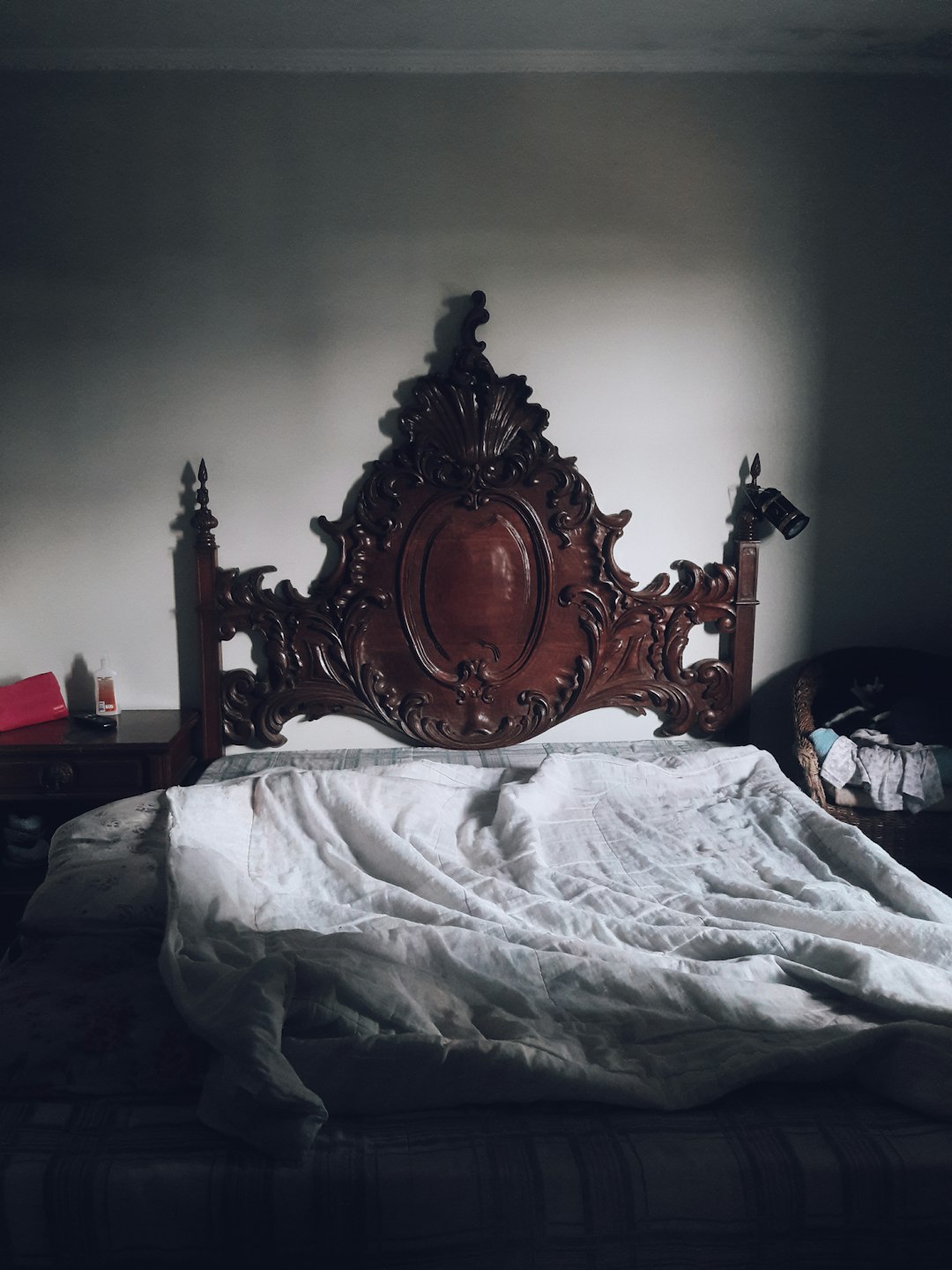 Upholstered Panel Bed — detail