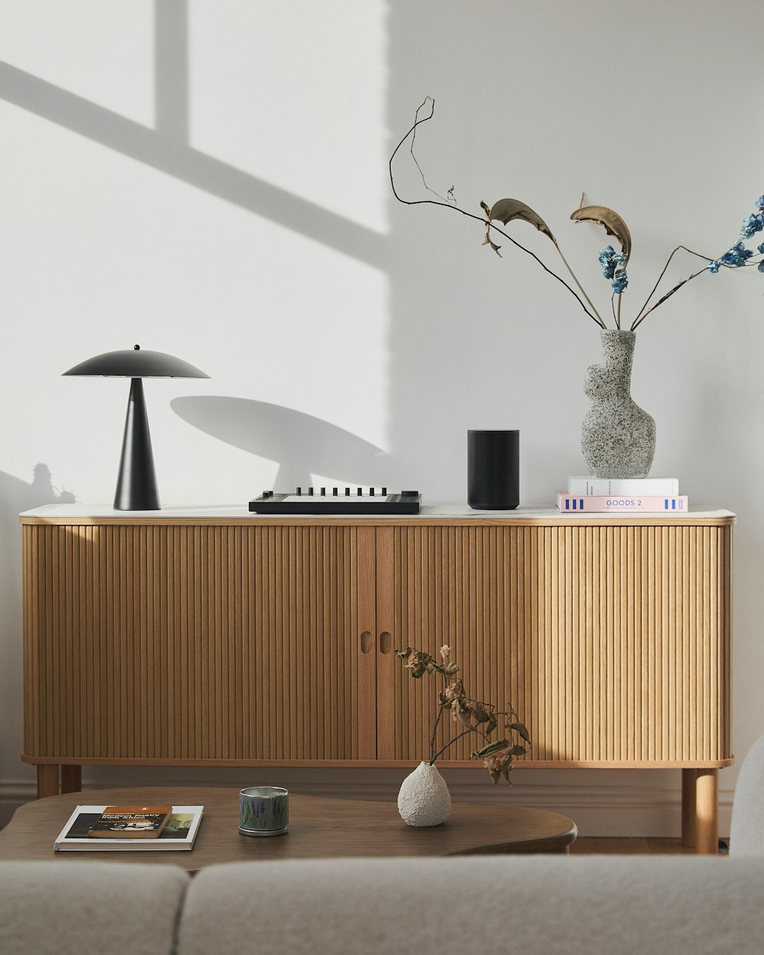 Walnut Slim Sideboard